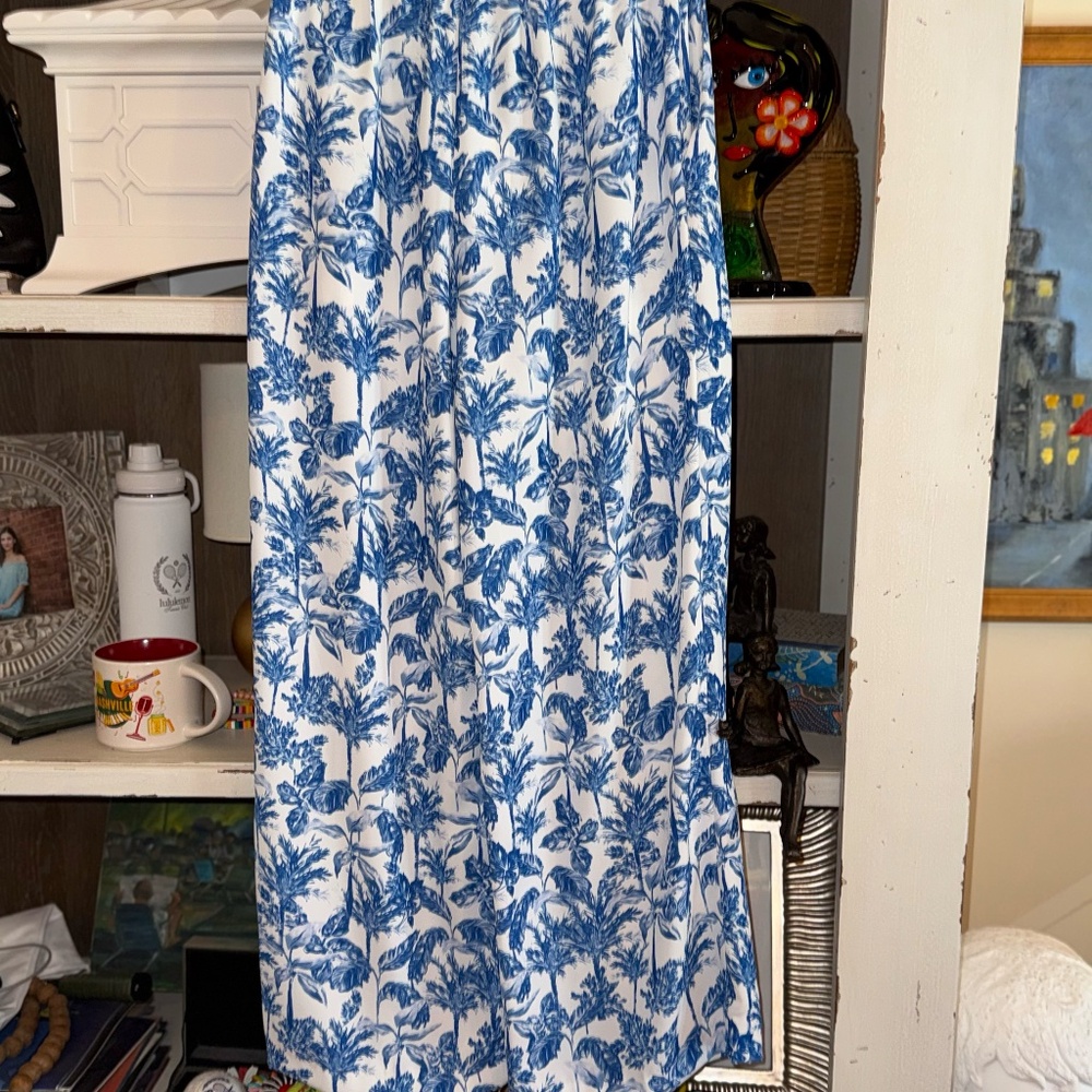 Gianni Bini sz Xs blue white Amalfi trouser pants elastic drawstring waist - Picture 3 of 4